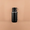 Black insulated cup, 304 stainless steel vacuum insulated large-capacity portable water cup details Picture